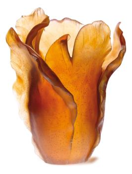 Amber vase - Daum